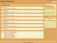 Tablet Screenshot of moodle.hornomep.cz